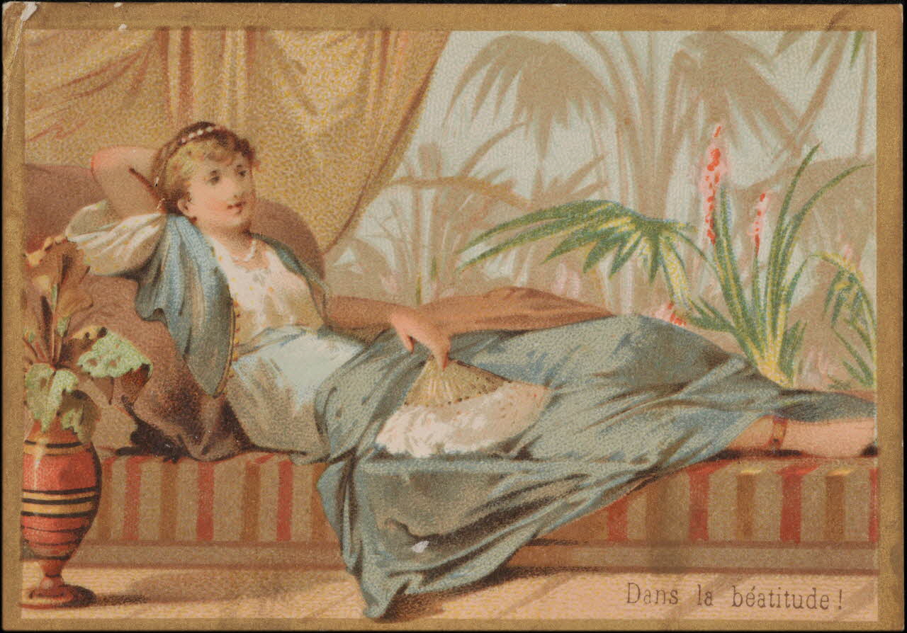 Gibert-Clarey carte réclame chromo Tours 1877-1907 1995.1.732.1 Photo