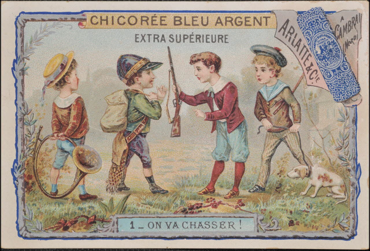 Romanet carte réclame chromo Paris 1877-1907 1995.1.735.1 Photo