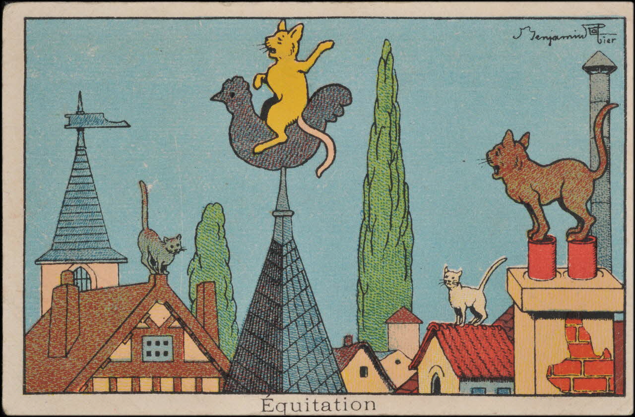 Benjamin Rabier ; Romanet carte réclame chromo Paris 1877-1907 1995.1.739.13 Photo