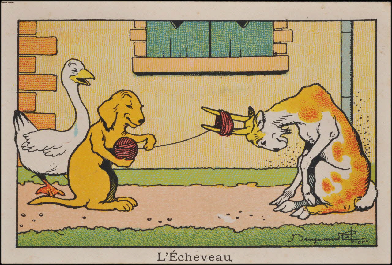 Benjamin Rabier ; Romanet carte réclame chromo Paris 1877-1907 1995.1.739.14 Photo