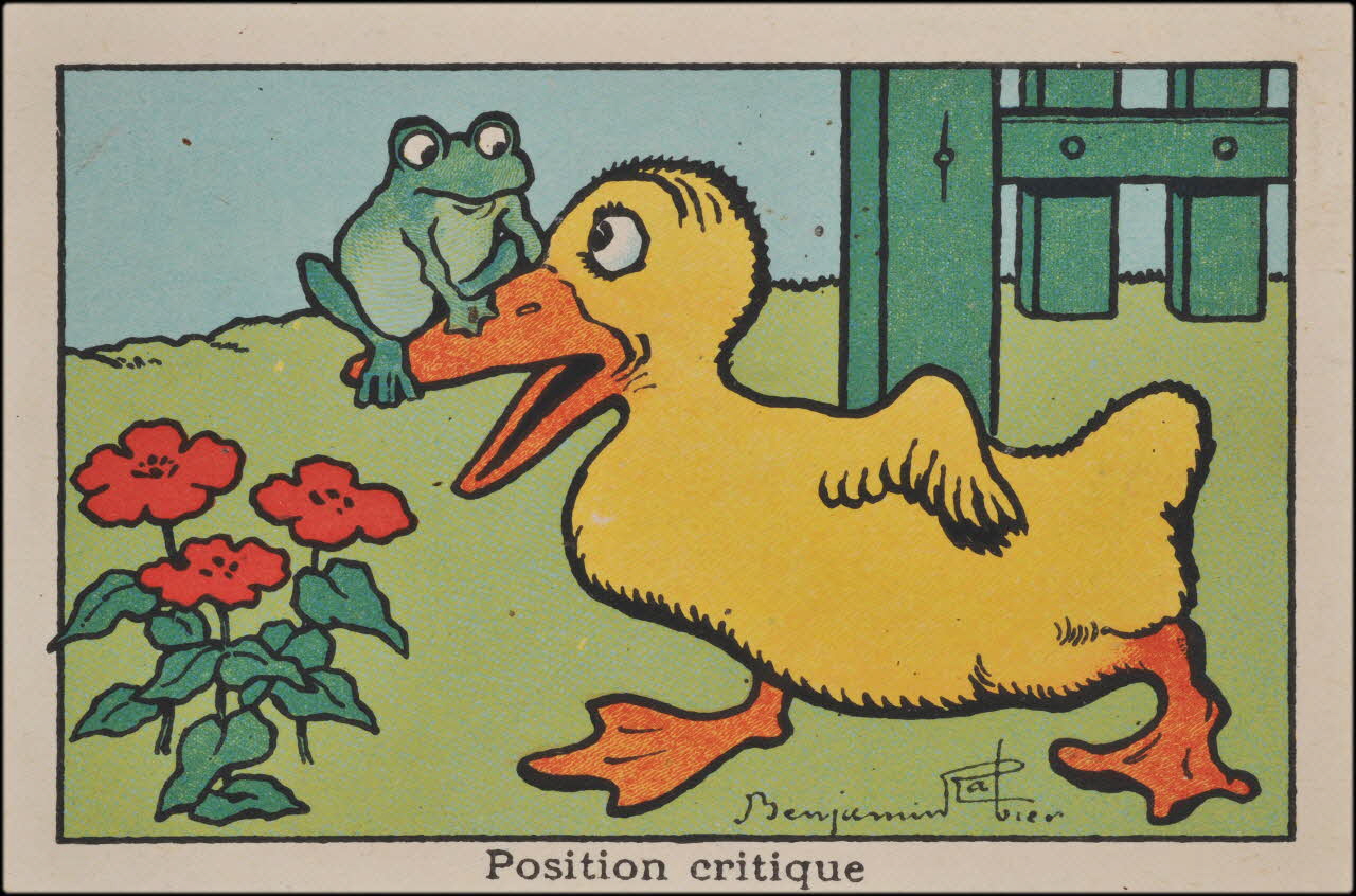 Benjamin Rabier ; Romanet carte réclame chromo Paris 1877-1907 1995.1.739.9 Photo