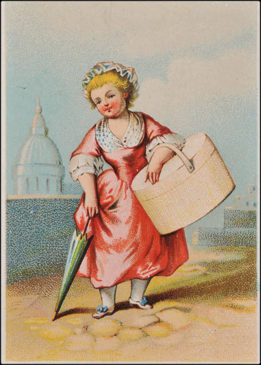 Romanet carte réclame chromo Paris 1877-1907 1995.1.757.5 Photo