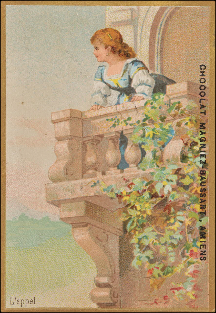 Romanet carte réclame chromo Paris 1877-1907 1995.1.768.1 Photo