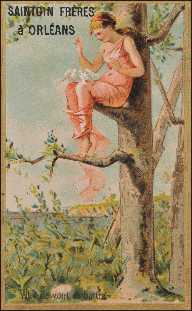 Romanet carte réclame chromo Paris 1877-1907 1995.1.769.1 Photo