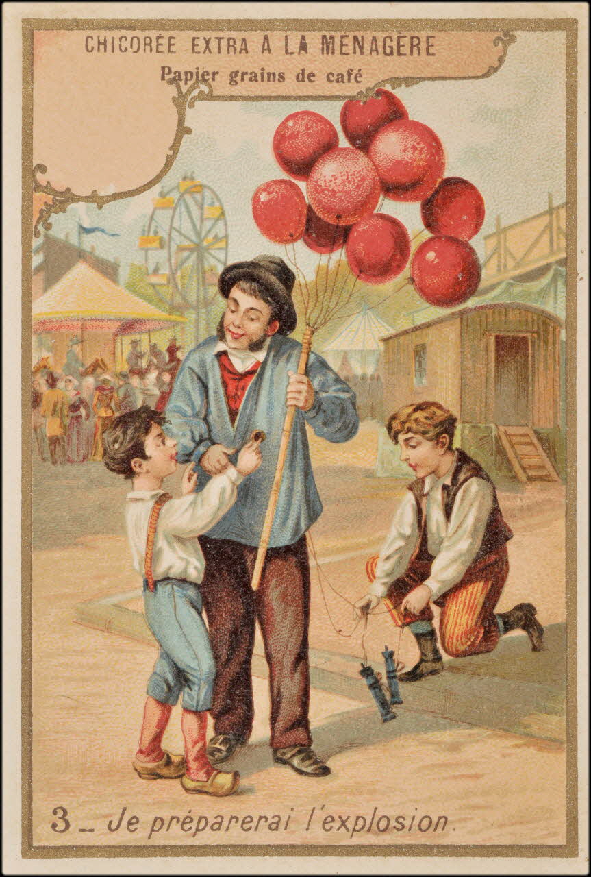 Romanet carte réclame chromo Paris 1877-1907 1995.1.778.3 Photo