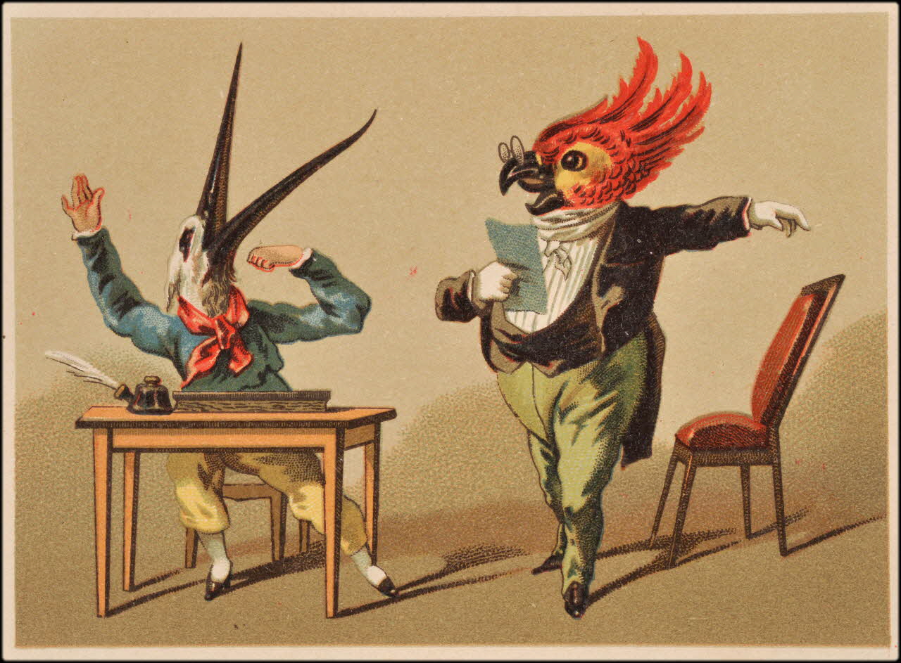 Romanet carte réclame chromo Paris 1877-1907 1995.1.791.1 Photo