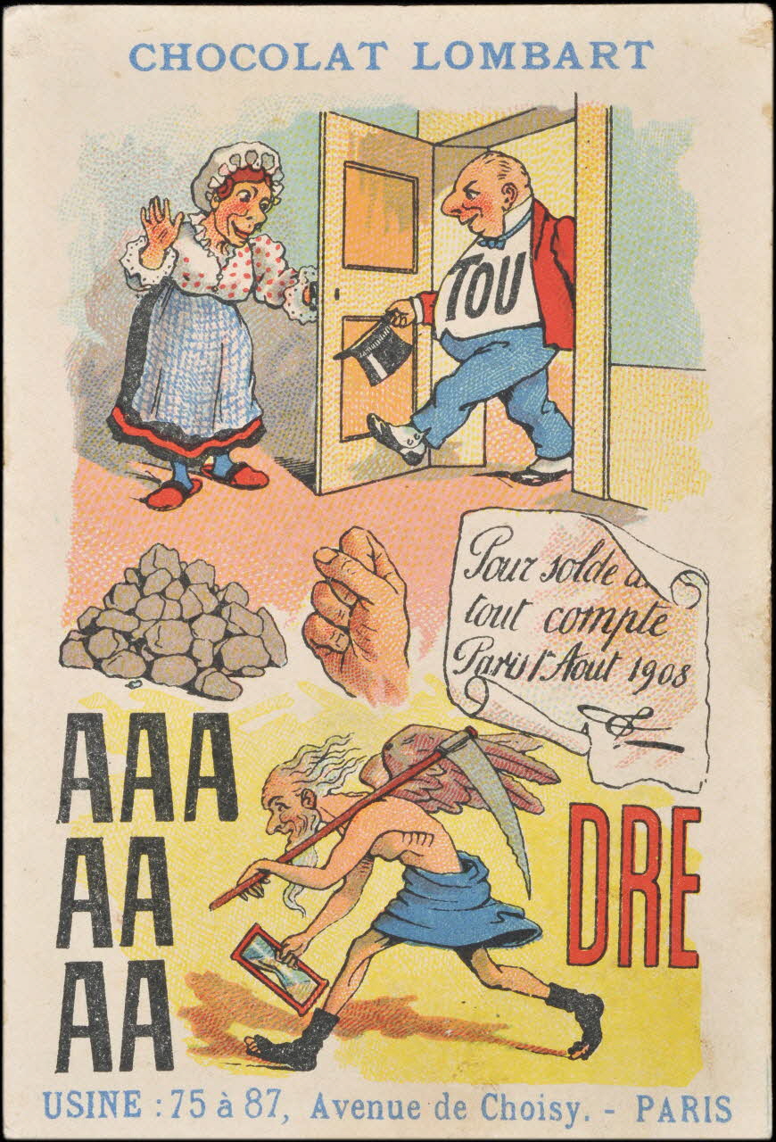 Romanet carte réclame chromo Paris 1877-1907 1995.1.794.24 Photo