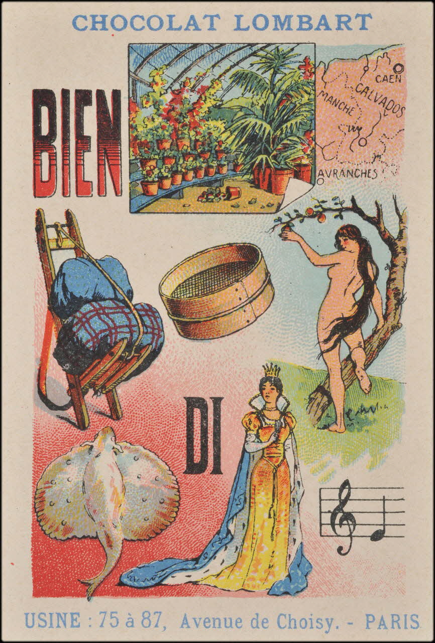 Romanet carte réclame chromo Paris 1877-1907 1995.1.794.3 Photo