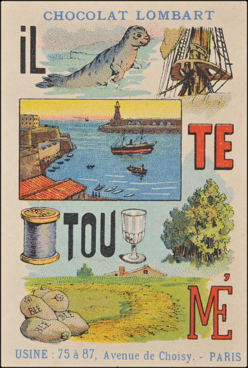 Romanet carte réclame chromo Paris 1877-1907 1995.1.794.6 Photo