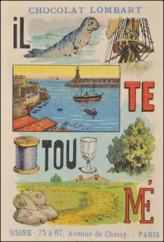 Romanet carte réclame chromo Paris 1877-1907 1995.1.794.6  Photo