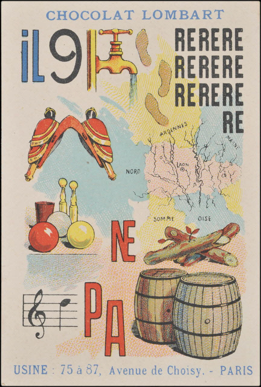 Romanet carte réclame chromo Paris 1877-1907 1995.1.794.8 Photo