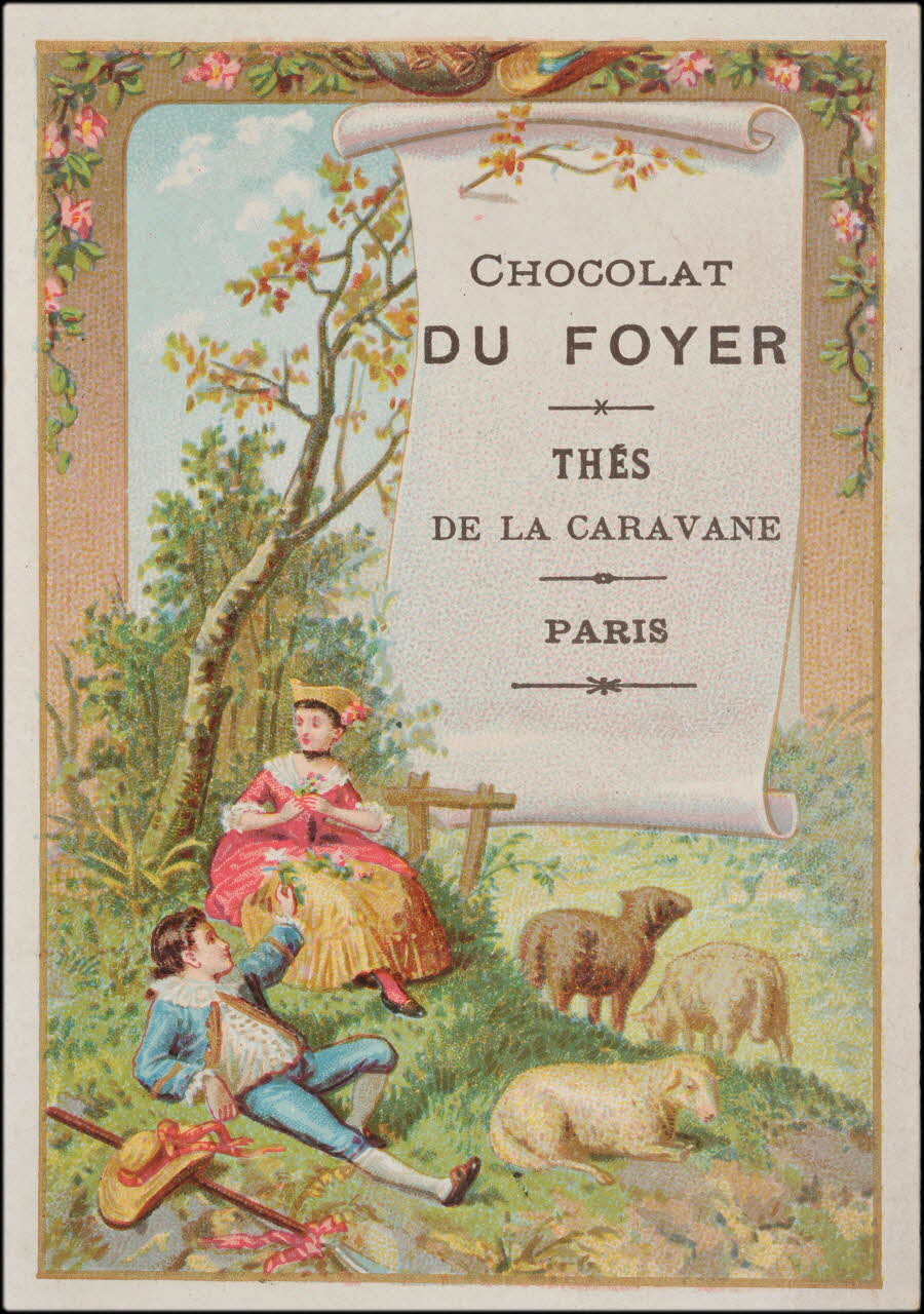 Romanet carte réclame chromo Paris 1877-1907 1995.1.796.1 Photo