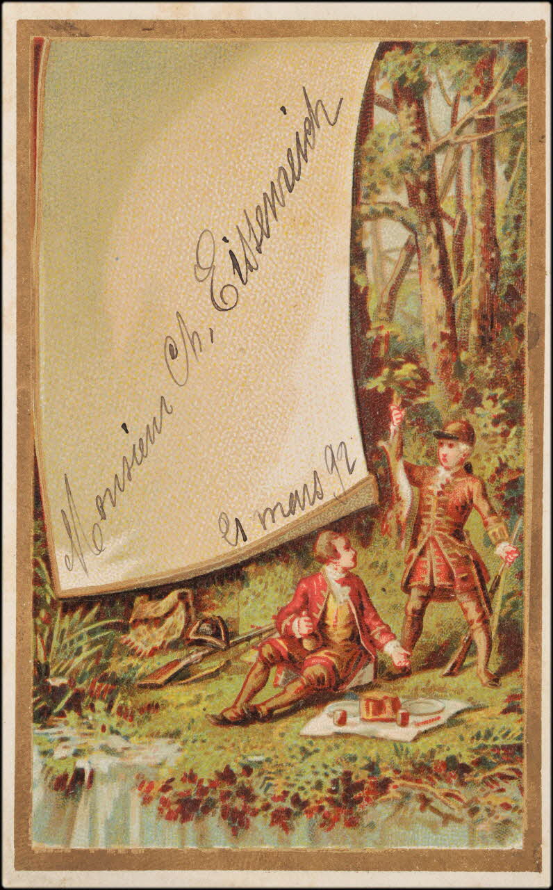 Romanet carte réclame chromo Paris 1877-1907 1995.1.797.1 Photo
