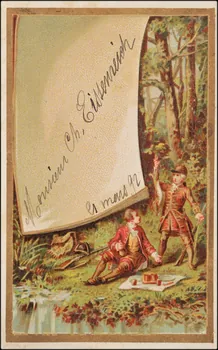 Romanet carte réclame chromo Paris 1877-1907 1995.1.797.1 Photo