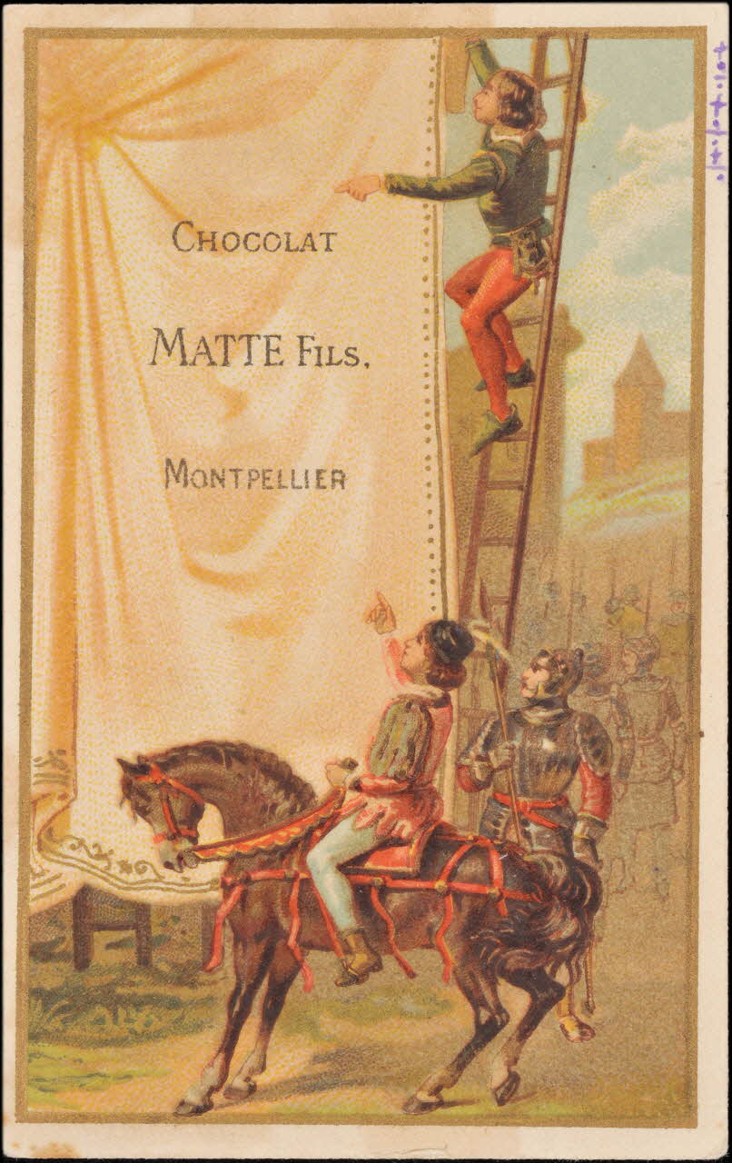 Romanet carte réclame chromo Paris 1877-1907 1995.1.798.5 Photo