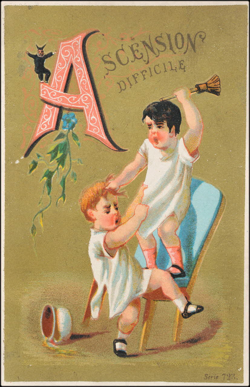 P. Aubry carte réclame chromo Paris 1876-1880 1995.1.8.1 Photo