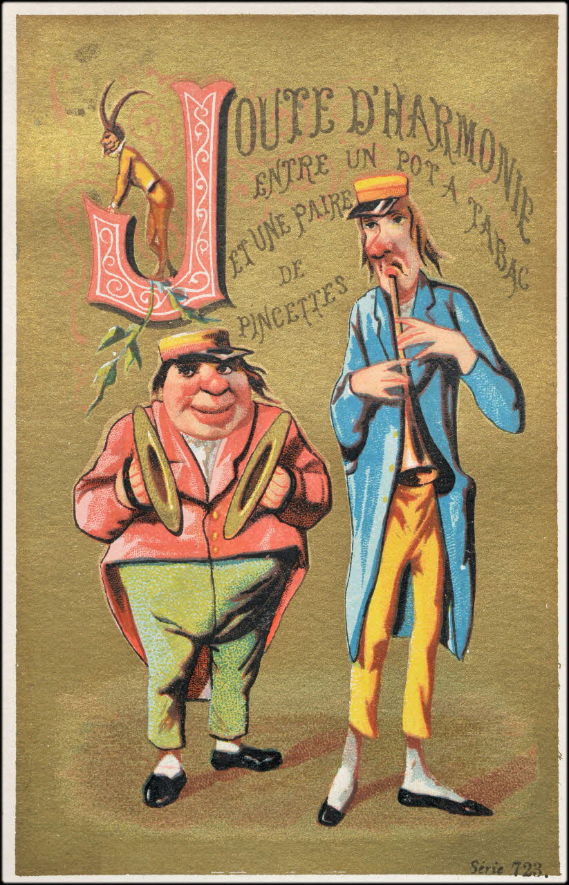 P. Aubry carte réclame chromo Paris 1876-1880 1995.1.8.10 Photo