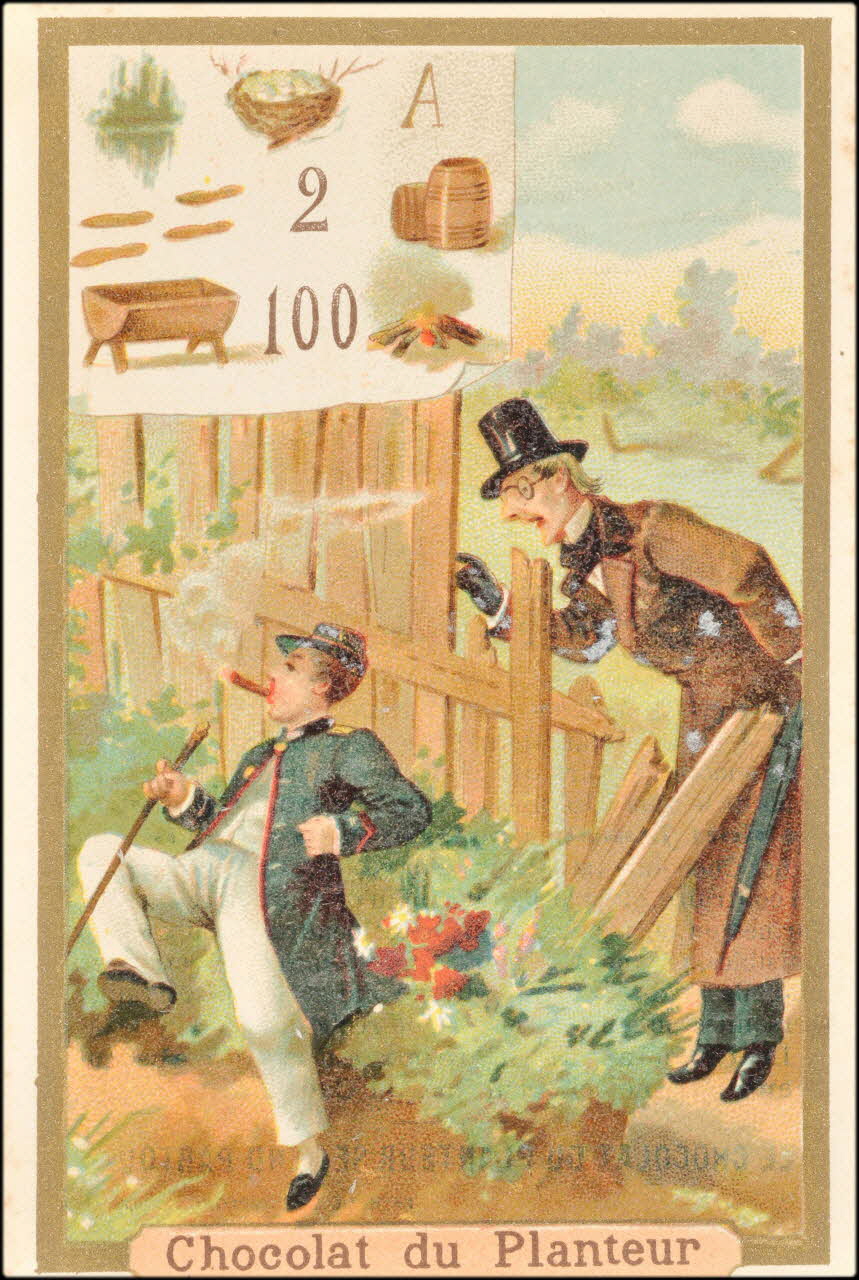 carte réclame, rébus chromo 1995.1.865.14 Photo