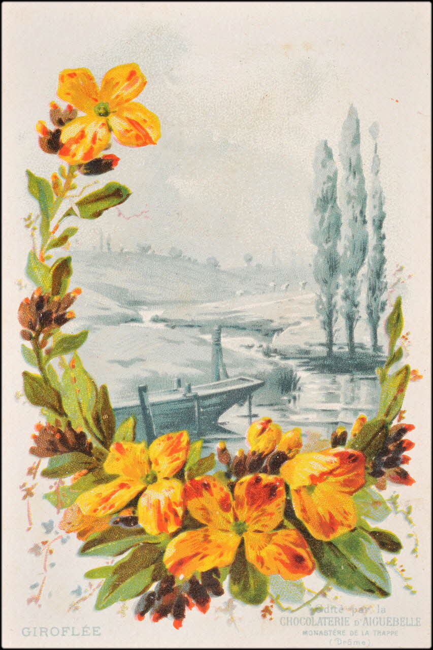 Edition de la Chocolaterie d'Aiguebelle ; Baster & Vieillemard carte réclame chromo 1878-1914 1996.40.1114.11 Photo