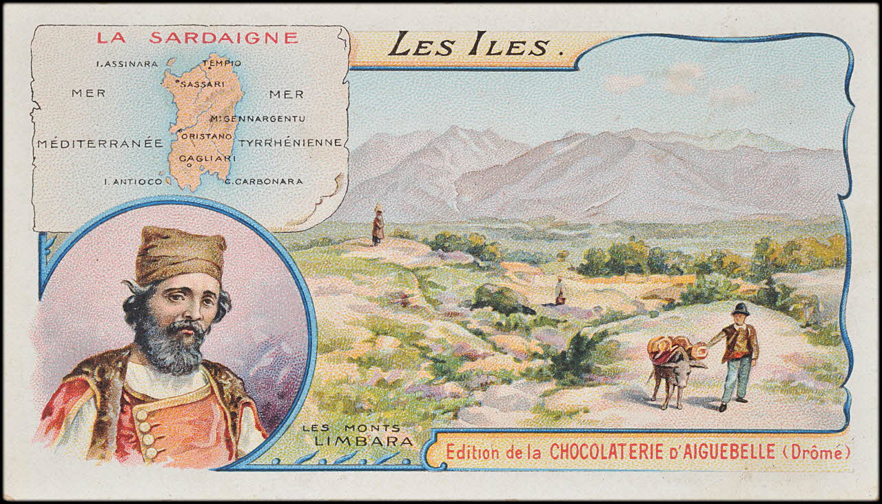 Edition de la Chocolaterie d'Aiguebelle carte réclame chromo Rhône-Alpes, France 1900-1919 1996.40.375.10 Photo