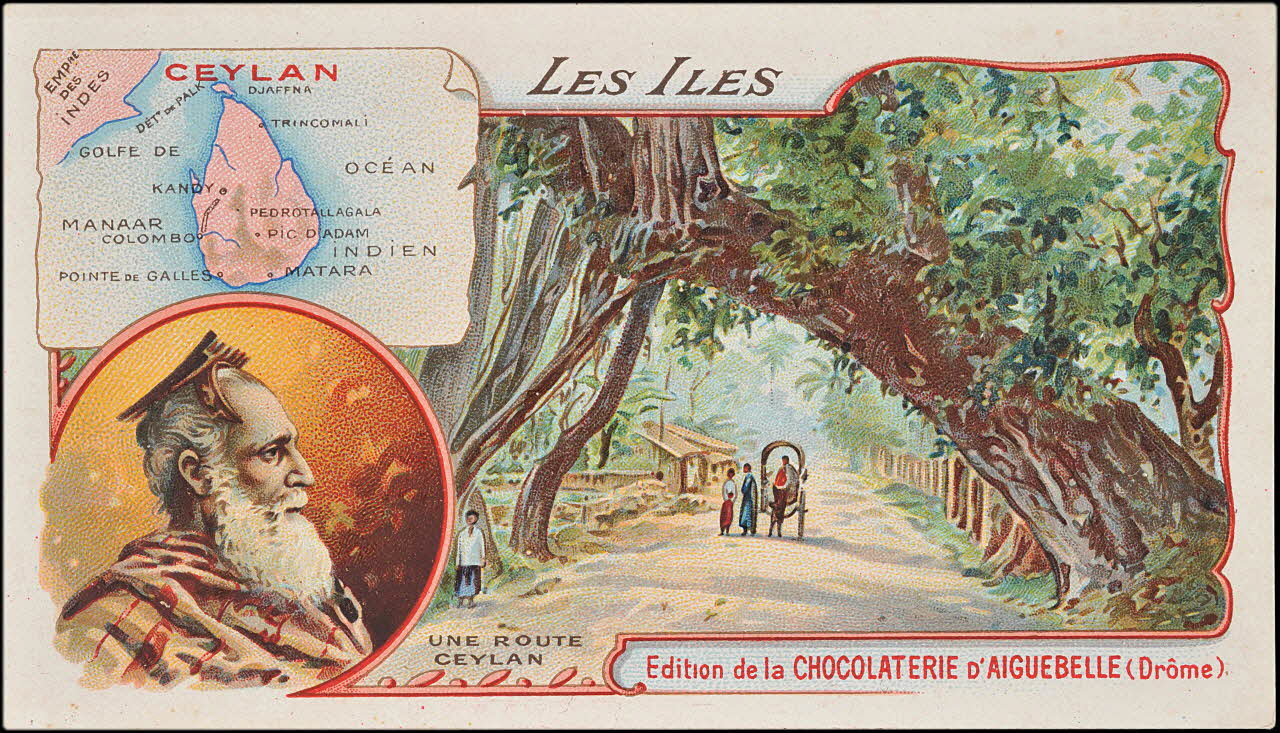 Edition de la Chocolaterie d'Aiguebelle carte réclame chromo Rhône-Alpes, France 1900-1919 1996.40.375.3 Photo