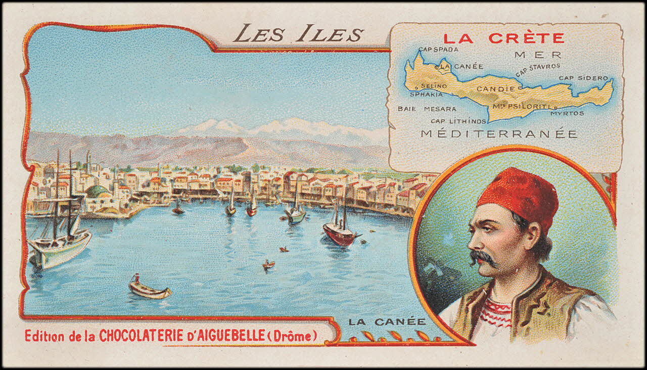 Edition de la Chocolaterie d'Aiguebelle carte réclame chromo Rhône-Alpes, France 1900-1919 1996.40.375.4 Photo
