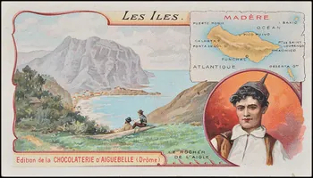 Edition de la Chocolaterie d'Aiguebelle carte réclame chromo Rhône-Alpes, France 1900-1919 1996.40.375.7 Photo