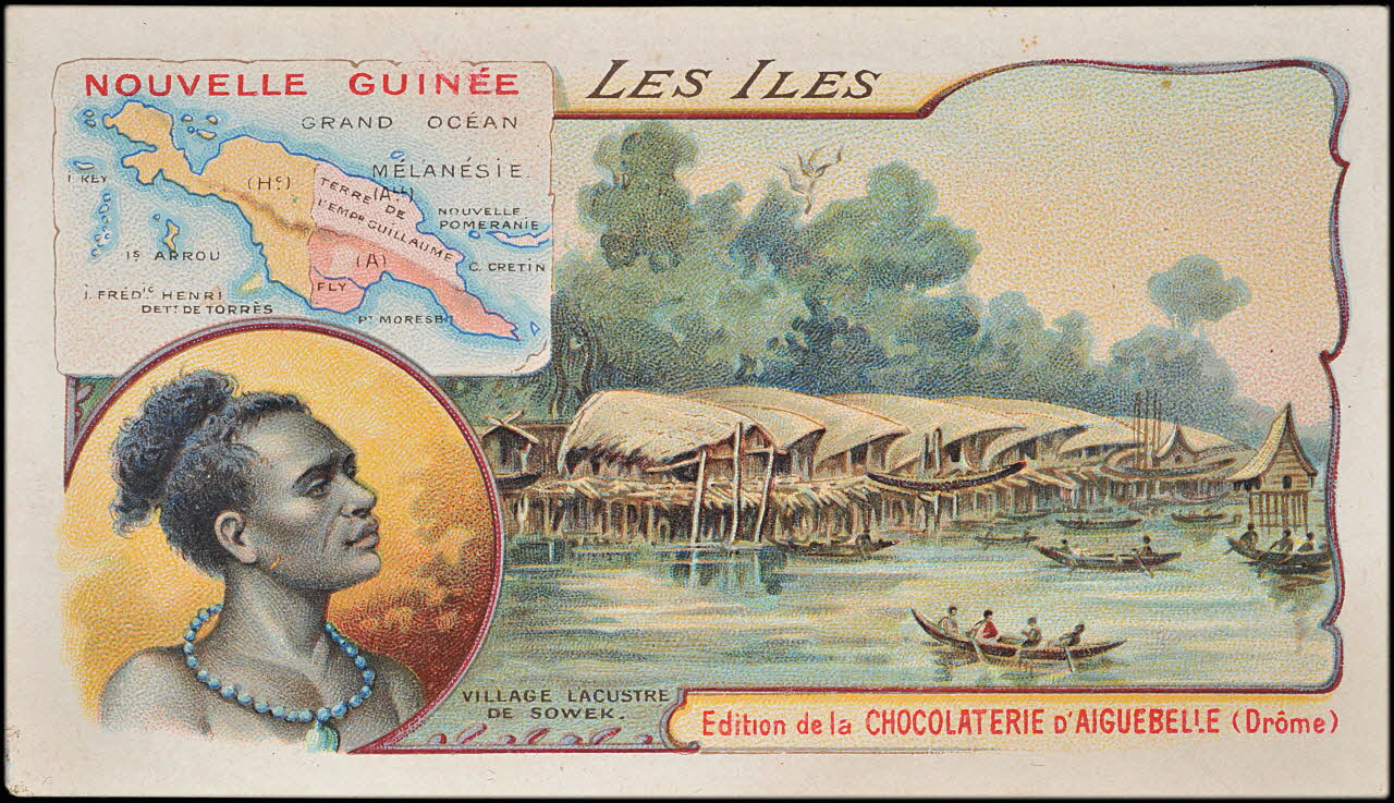 Edition de la Chocolaterie d'Aiguebelle carte réclame chromo Rhône-Alpes, France 1900-1919 1996.40.375.8 Photo