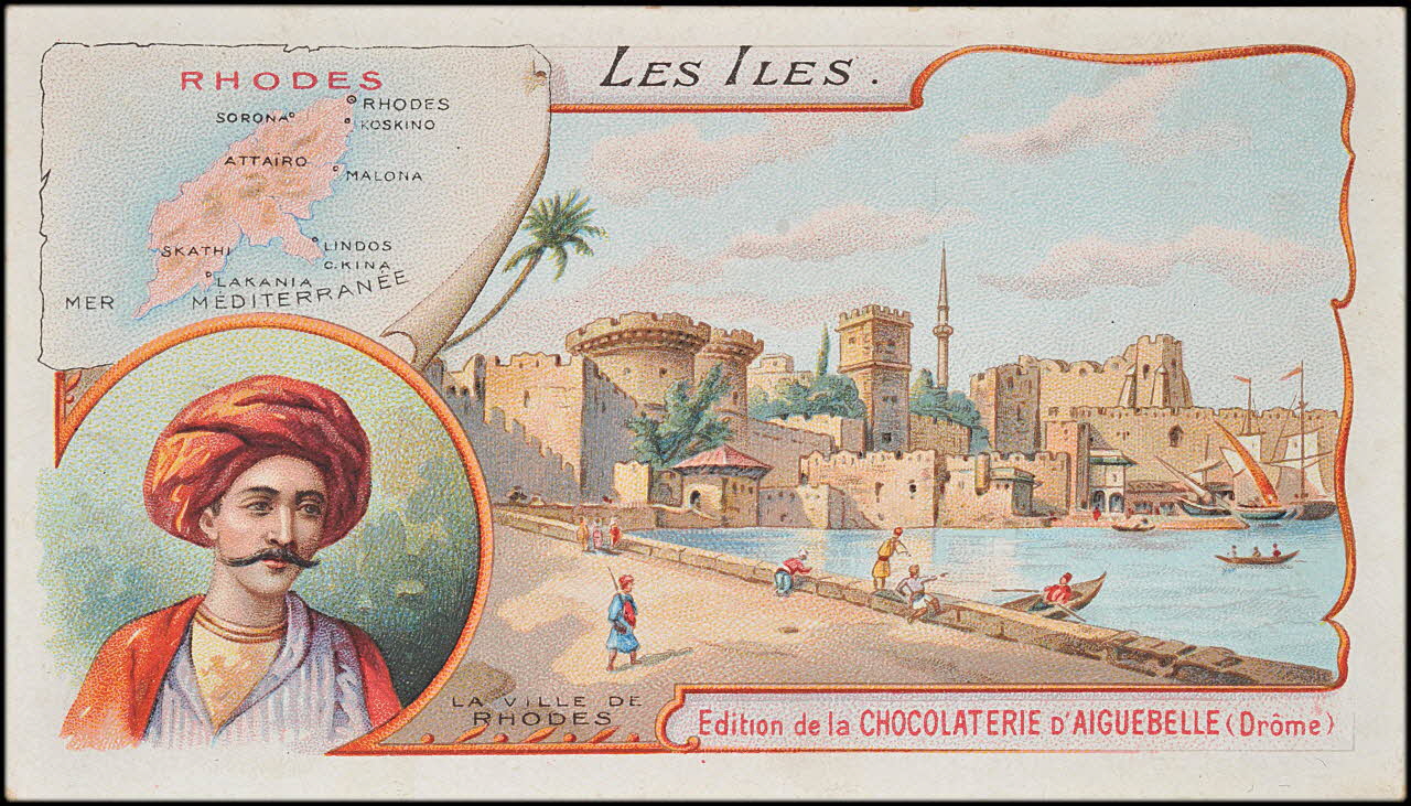 Edition de la Chocolaterie d'Aiguebelle carte réclame chromo Rhône-Alpes, France 1900-1919 1996.40.375.9 Photo