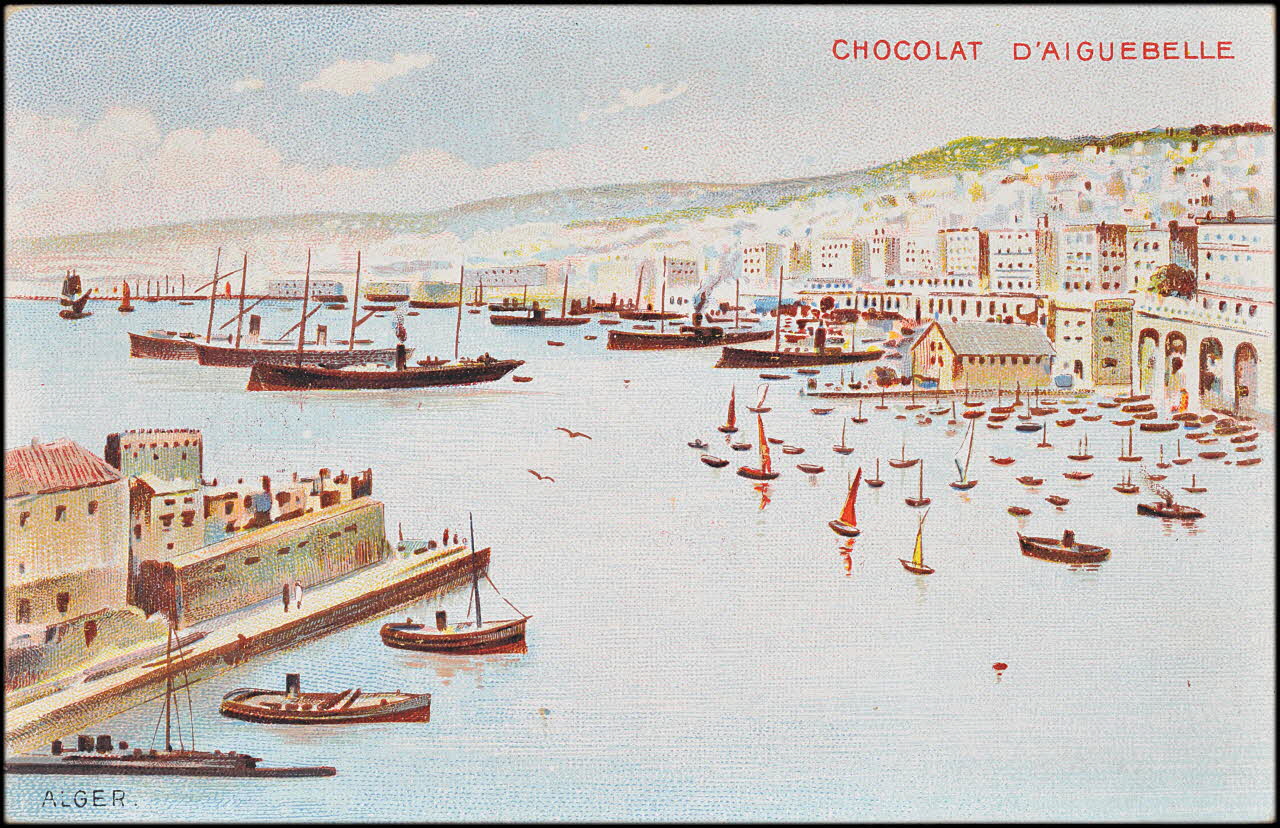 Edition de la Chocolaterie d'Aiguebelle carte réclame chromo Rhône-Alpes, France 1900-1919 1996.40.376.1 Photo