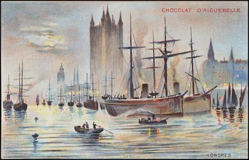 Edition de la Chocolaterie d'Aiguebelle carte réclame chromo Rhône-Alpes, France 1900-1919 1996.40.376.10 Photo
