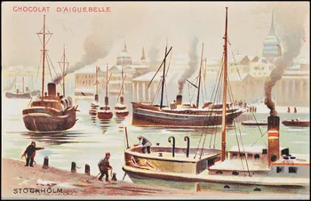 Edition de la Chocolaterie d'Aiguebelle carte réclame chromo Rhône-Alpes, France 1900-1919 1996.40.376.15 Photo
