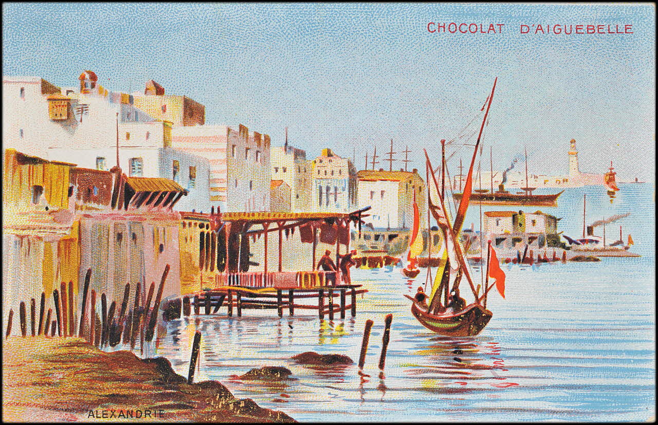 Edition de la Chocolaterie d'Aiguebelle carte réclame chromo Rhône-Alpes, France 1900-1919 1996.40.376.2 Photo Mucem