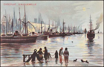 Edition de la Chocolaterie d'Aiguebelle carte réclame chromo Rhône-Alpes, France 1900-1919 1996.40.376.3  Photo