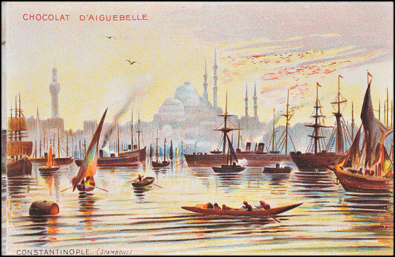 Edition de la Chocolaterie d'Aiguebelle carte réclame chromo Rhône-Alpes, France 1900-1919 1996.40.376.6 Photo