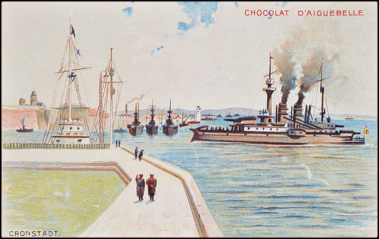 Edition de la Chocolaterie d'Aiguebelle carte réclame chromo Rhône-Alpes, France 1900-1919 1996.40.376.7 Photo