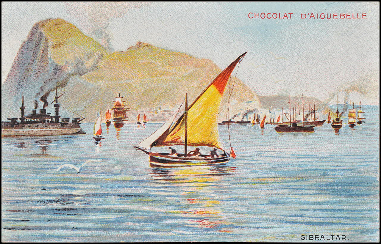 Edition de la Chocolaterie d'Aiguebelle carte réclame chromo Rhône-Alpes, France 1900-1919 1996.40.376.8 Photo