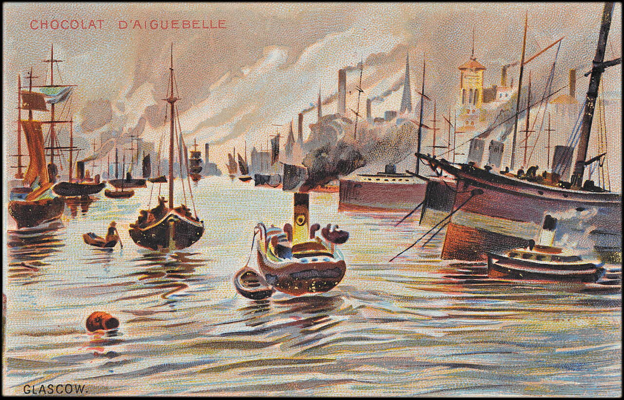 Edition de la Chocolaterie d'Aiguebelle carte réclame chromo Rhône-Alpes, France 1900-1919 1996.40.376.9 Photo