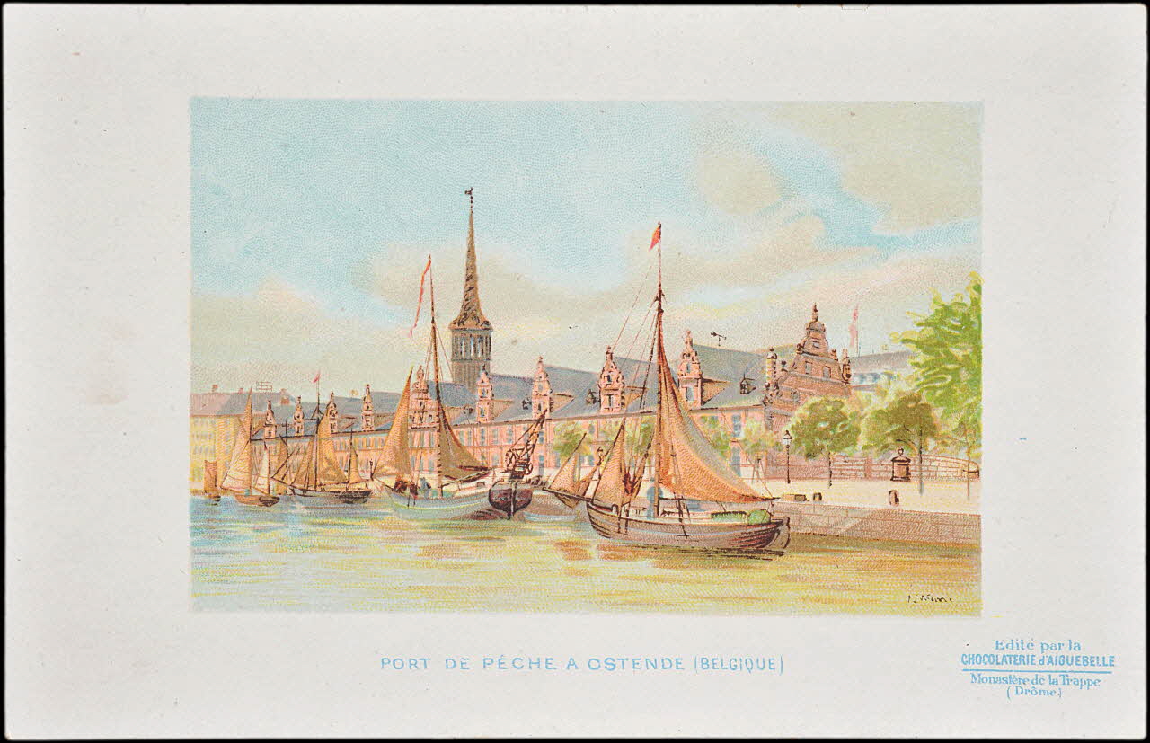 Edition de la Chocolaterie d'Aiguebelle carte réclame chromo Rhône-Alpes, France 1883-1900 1996.40.377.3 Photo