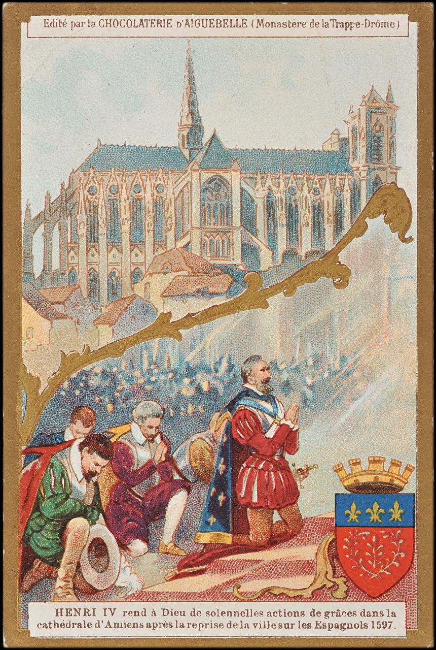 Edition de la Chocolaterie d'Aiguebelle carte réclame chromo Aiguebelle 1900-1919 1996.40.382.1 Photo