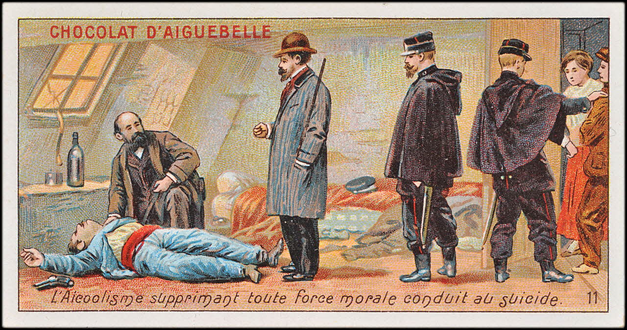Edition de la Chocolaterie d'Aiguebelle carte réclame chromo 1900-1919 1996.40.385.11 Photo