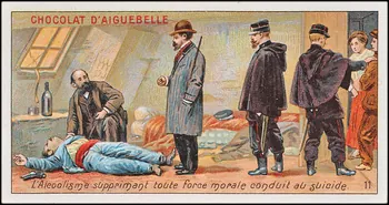 Edition de la Chocolaterie d'Aiguebelle carte réclame chromo 1900-1919 1996.40.385.11  Photo