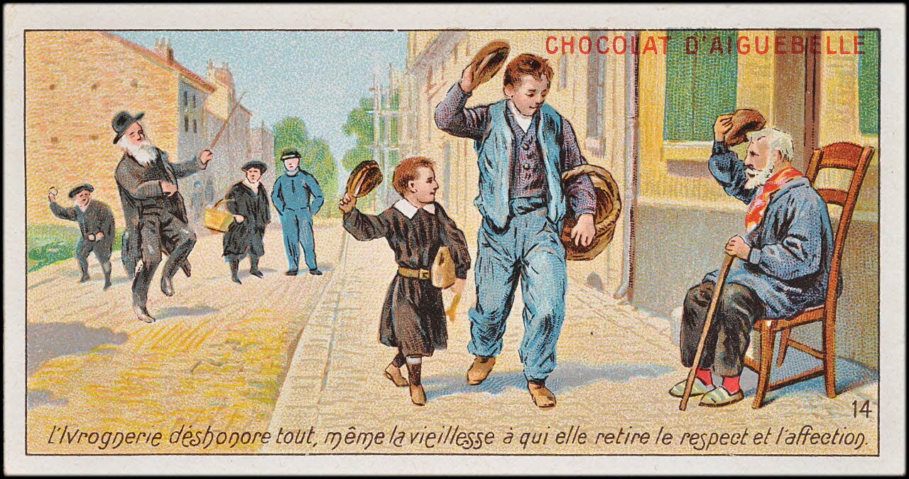 Edition de la Chocolaterie d'Aiguebelle carte réclame chromo 1900-1919 1996.40.385.14 Photo