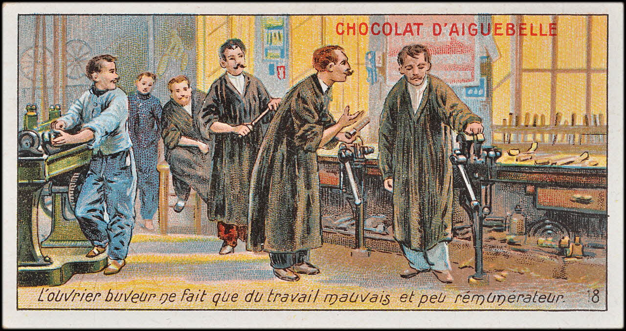Edition de la Chocolaterie d'Aiguebelle carte réclame chromo 1900-1919 1996.40.385.18 Photo