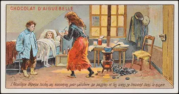Edition de la Chocolaterie d'Aiguebelle carte réclame chromo 1900-1919 1996.40.385.6  Photo