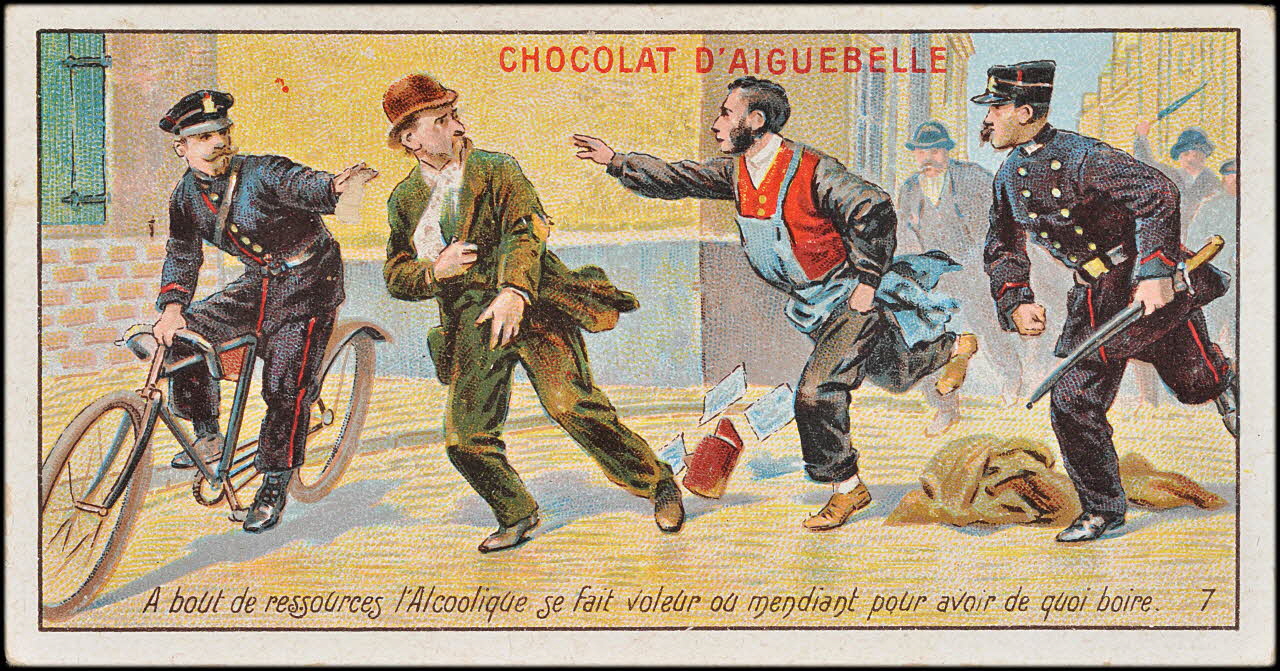 Edition de la Chocolaterie d'Aiguebelle carte réclame chromo 1900-1919 1996.40.385.7 Photo
