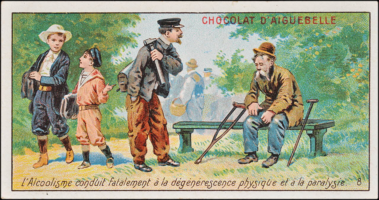 Edition de la Chocolaterie d'Aiguebelle carte réclame chromo 1900-1919 1996.40.385.8 Photo