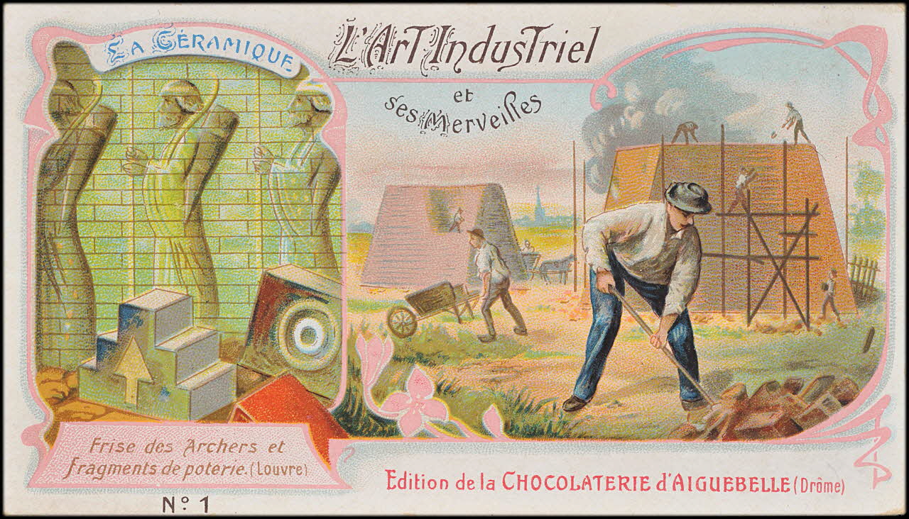 Edition de la Chocolaterie d'Aiguebelle carte réclame chromo 1900-1919 1996.40.387.1 Photo