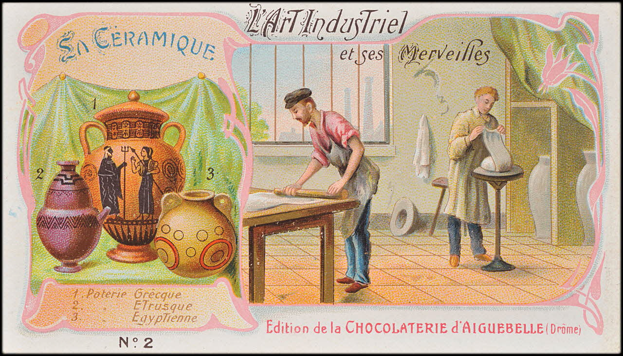 Edition de la Chocolaterie d'Aiguebelle carte réclame chromo 1900-1919 1996.40.387.2 Photo