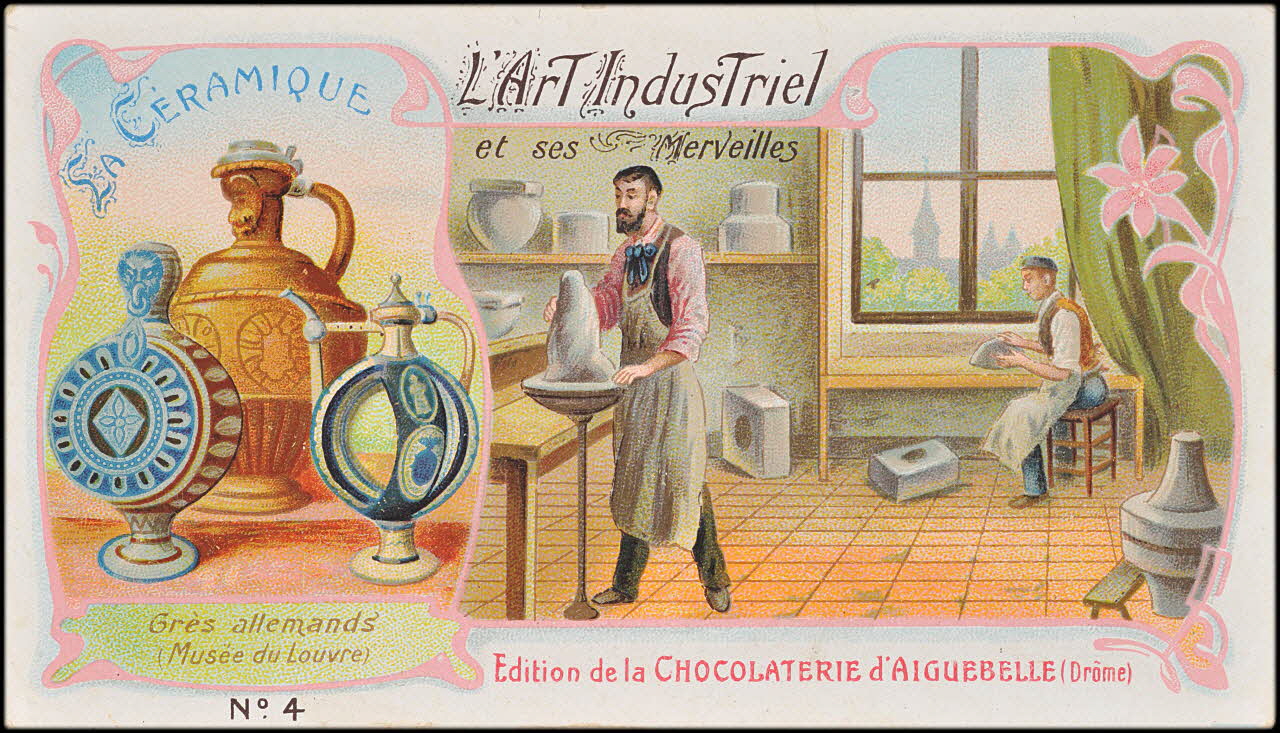 Edition de la Chocolaterie d'Aiguebelle carte réclame chromo 1900-1919 1996.40.387.4 Photo